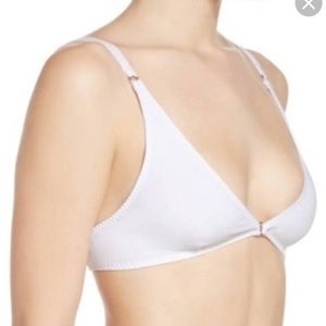 Free People White Triangle Bralette